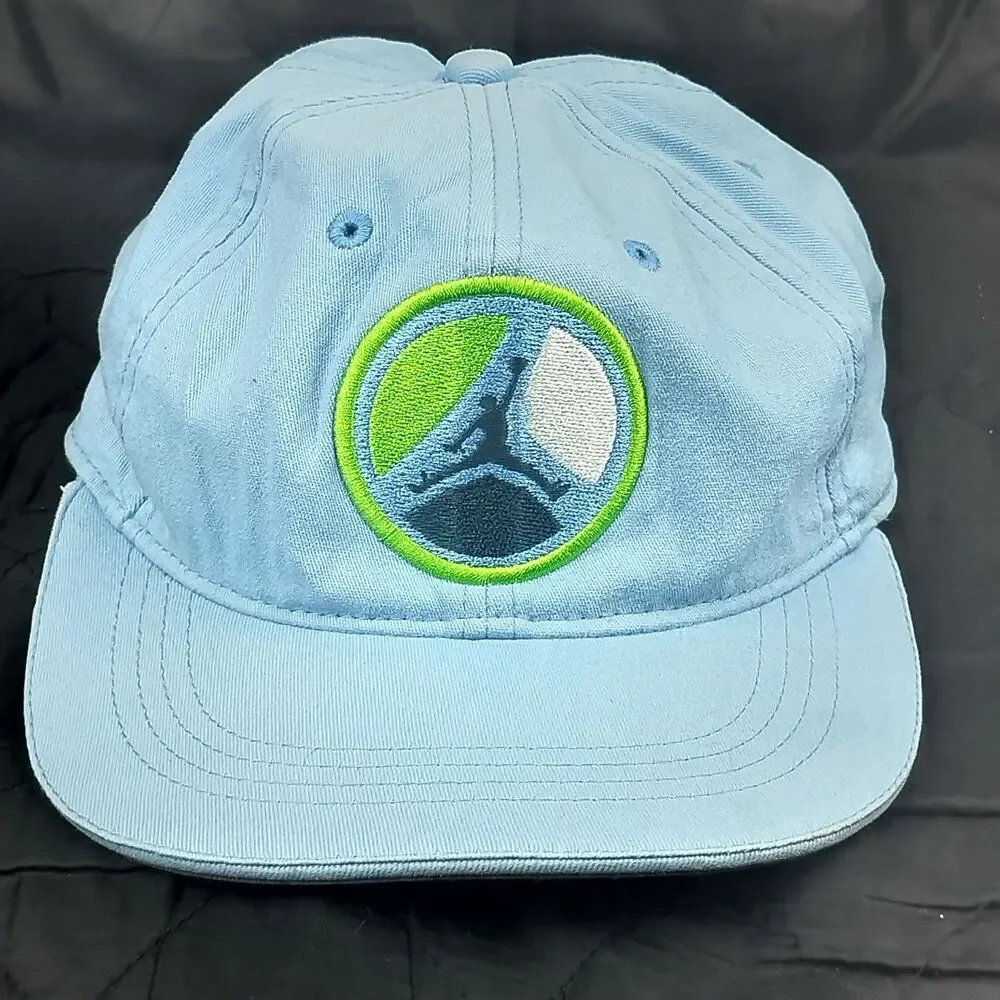 Jordan Jumpman Flight Hat Men's Light Blue Green Navy White Baseball Cap